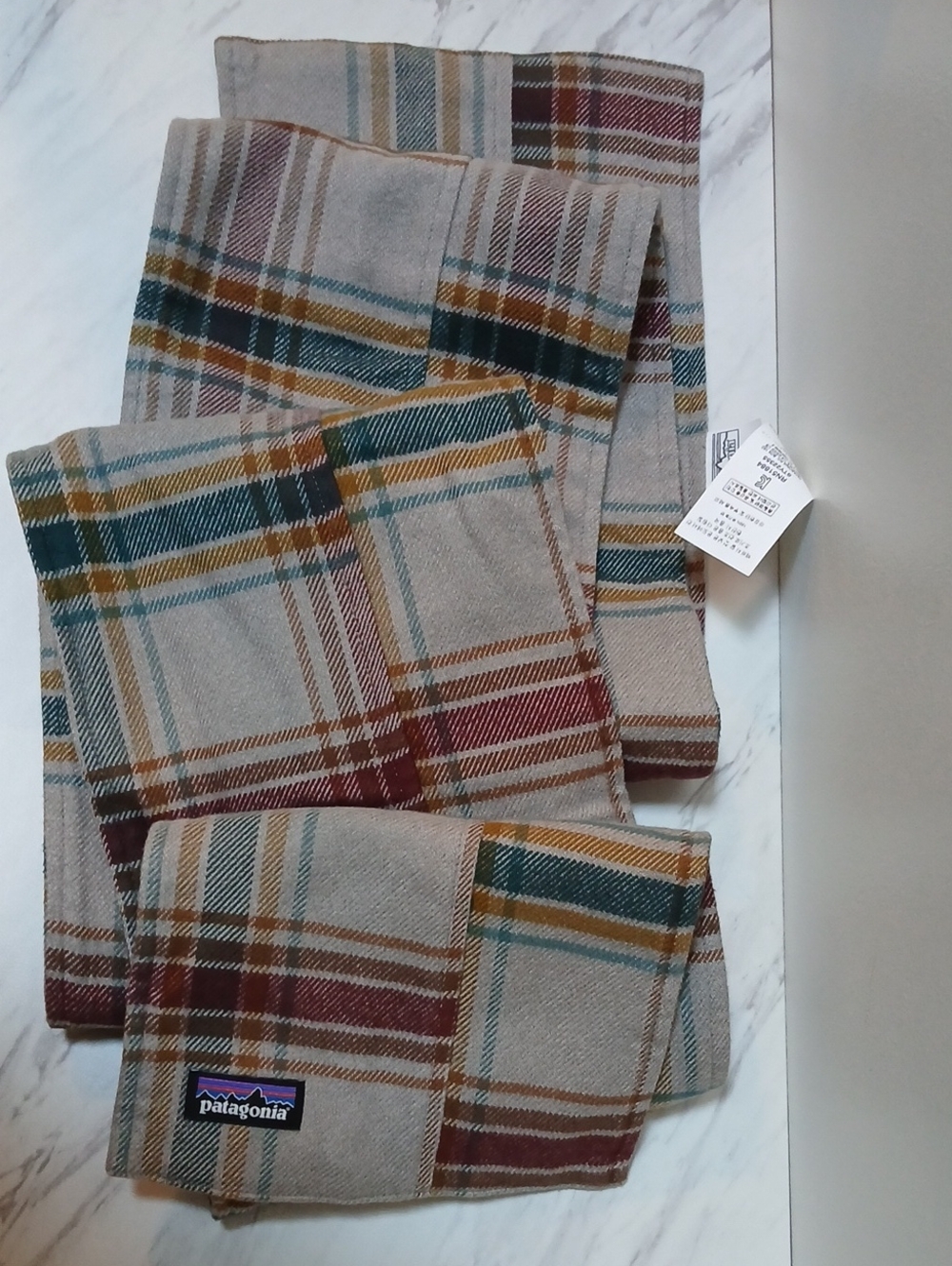 Patagonia Fjord Flannel Patchwork Scarf